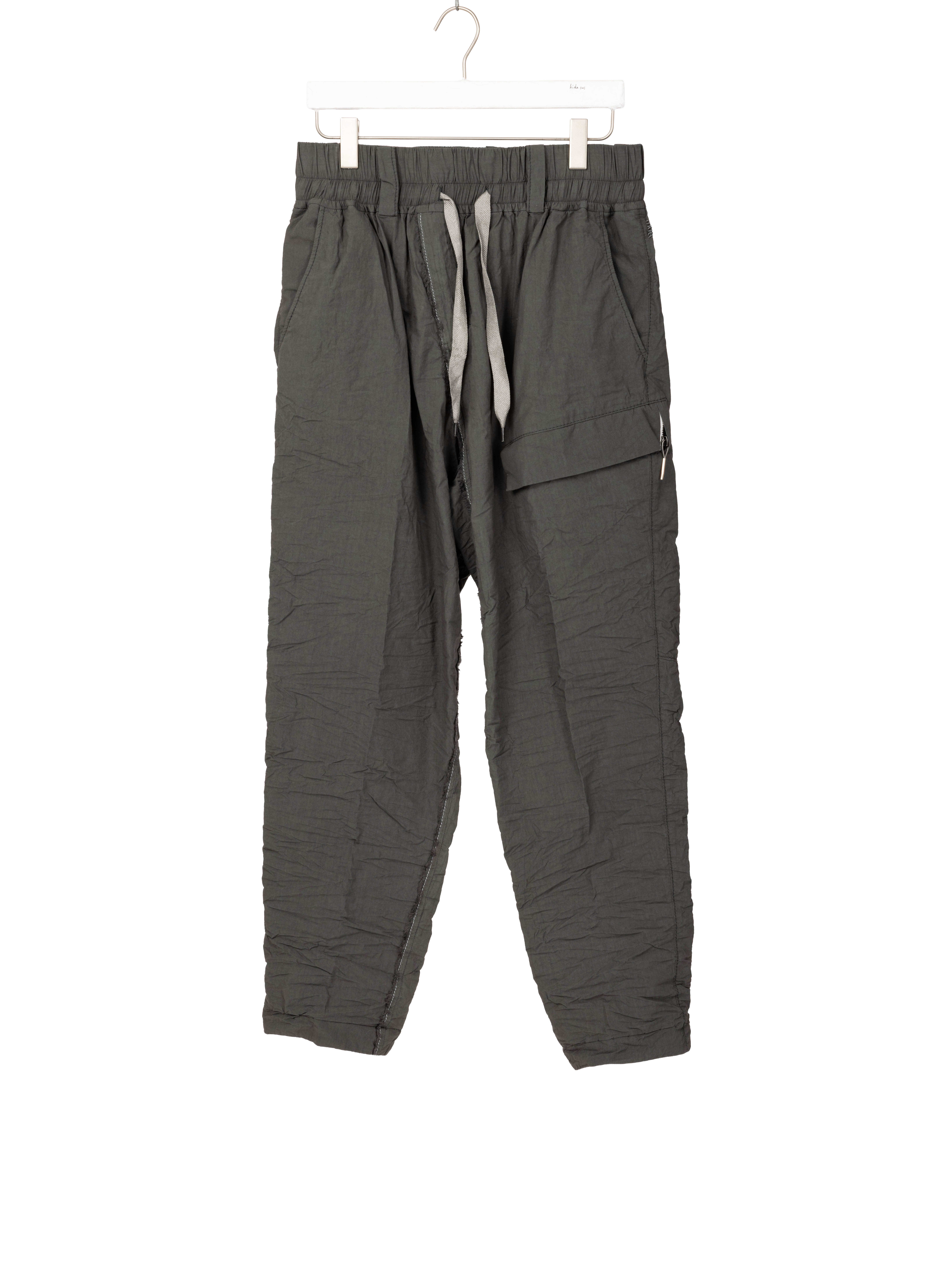 Taichi Murakami Men Cargo L:C Pants Trousers Herren Hose light cotton dark grey hide m 1