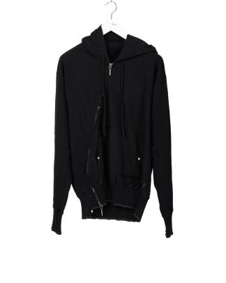 Taichi Murakami Men Displacement Sweat Parka Hooded Zipped Herren Sweater Jacket Jacke cotton black hide m 1