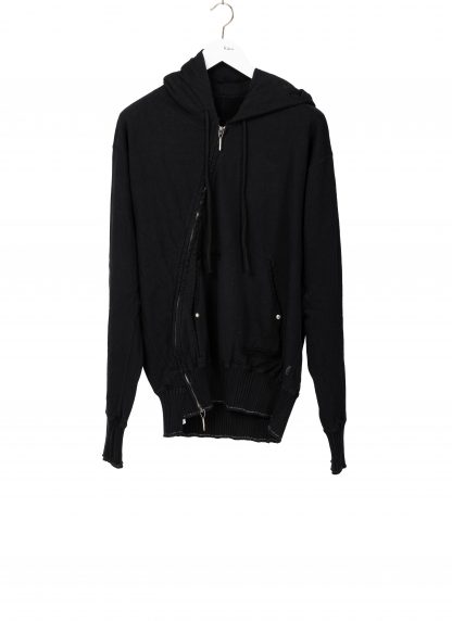 Taichi Murakami Men Displacement Sweat Parka Hooded Zipped Herren Sweater Jacket Jacke cotton black hide m 1