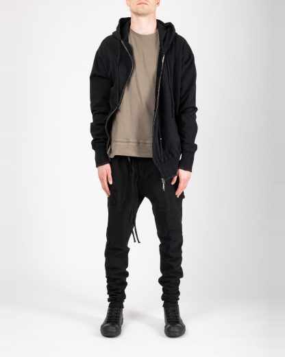 Taichi Murakami Men Displacement Sweat Parka Hooded Zipped Herren Sweater Jacket Jacke cotton black hide m 3