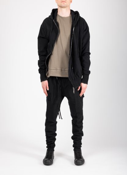 Taichi Murakami Men Displacement Sweat Parka Hooded Zipped Herren Sweater Jacket Jacke cotton black hide m 3