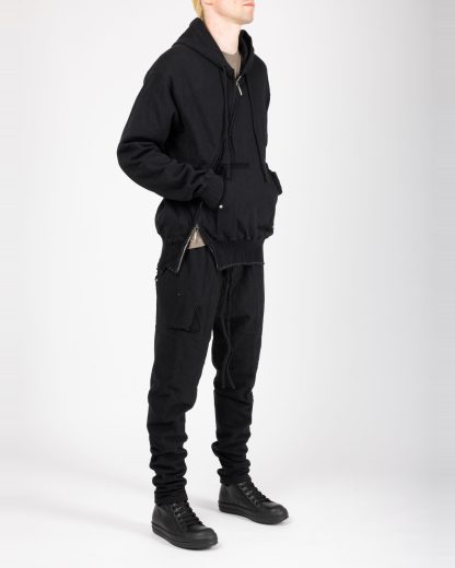 Taichi Murakami Men Displacement Sweat Parka Hooded Zipped Herren Sweater Jacket Jacke cotton black hide m 6
