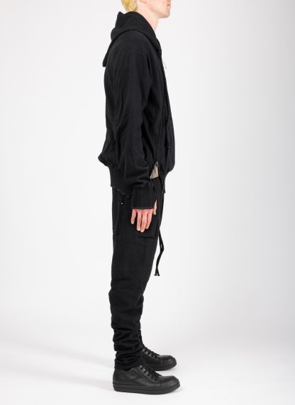 Taichi Murakami Men Displacement Sweat Parka Hooded Zipped Herren Sweater Jacket Jacke cotton black hide m 7