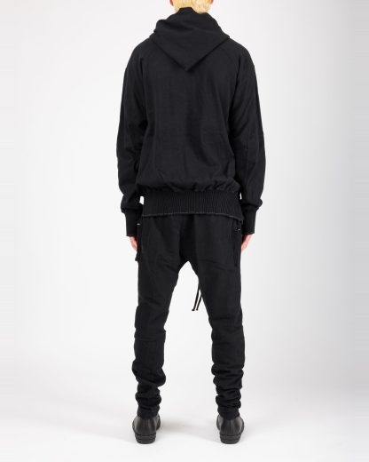 Taichi Murakami Men Displacement Sweat Parka Hooded Zipped Herren Sweater Jacket Jacke cotton black hide m 8