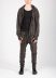 Taichi Murakami Men Displacement Sweat Parka Hooded Zipped Herren Sweater Jacket Jacke cotton dark grey hide m 3