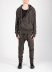 Taichi Murakami Men Displacement Sweat Parka Hooded Zipped Herren Sweater Jacket Jacke cotton dark grey hide m 4