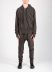 Taichi Murakami Men Displacement Sweat Parka Hooded Zipped Herren Sweater Jacket Jacke cotton dark grey hide m 5