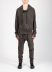 Taichi Murakami Men Displacement Sweat Parka Hooded Zipped Herren Sweater Jacket Jacke cotton dark grey hide m 6