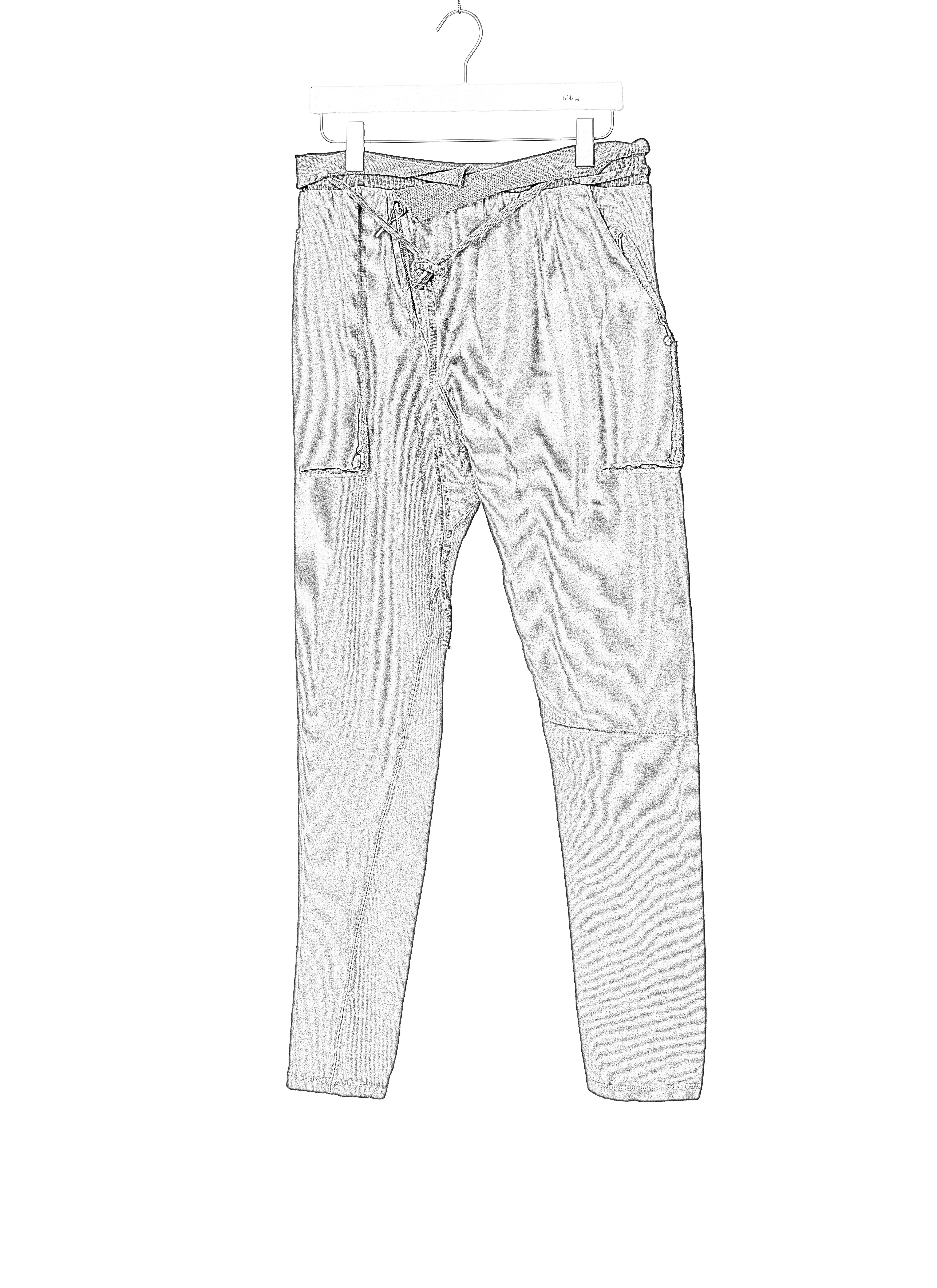 Taichi Murakami Men Sweat Pants Trousers Herren Hose Jogger cotton unbalanced jersey dark grey hide m 2