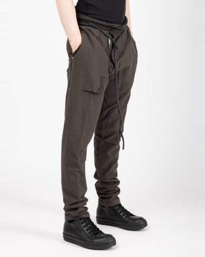 Taichi Murakami Men Sweat Pants Trousers Herren Hose Jogger cotton unbalanced jersey dark grey hide m 4