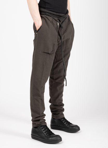 Taichi Murakami Men Sweat Pants Trousers Herren Hose Jogger cotton unbalanced jersey dark grey hide m 4