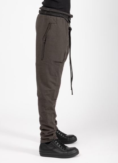 Taichi Murakami Men Sweat Pants Trousers Herren Hose Jogger cotton unbalanced jersey dark grey hide m 5
