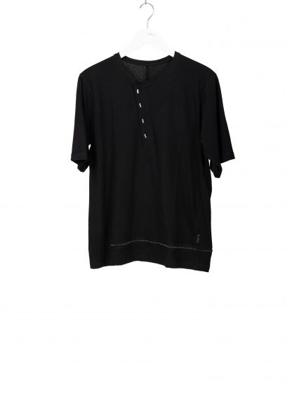 Taichi Murakami Men T Shirt Henley Neck Short Sleeve Herren Tshirt Tee dry cotton black hide m 1