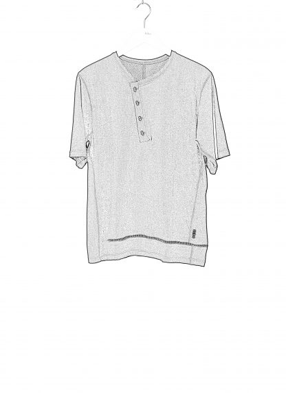 Taichi Murakami Men T Shirt Henley Neck Short Sleeve Herren Tshirt Tee dry cotton black hide m 2