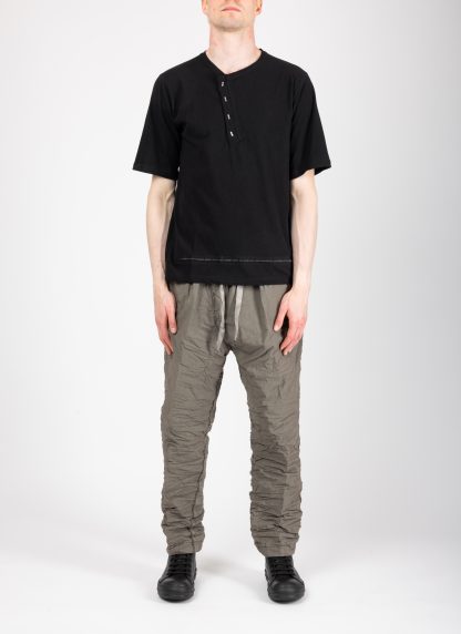 Taichi Murakami Men T Shirt Henley Neck Short Sleeve Herren Tshirt Tee dry cotton black hide m 3