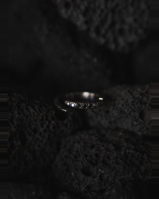 ROSA MARIA BIMBI 1 ST DIA BLK 1C Ring Jewellery Jewelry Schmuck 925 Sterling Silver Black Diamonds hide m 3