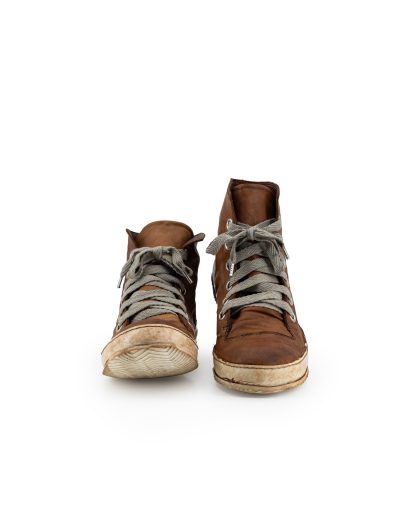 ADICIANNOVEVENTITRE A1923 AUGUSTA S2 Men Sneaker Herren Schuh dark brown kangaroo leather white rubber sole hide m 7