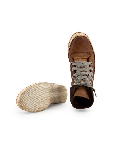ADICIANNOVEVENTITRE A1923 AUGUSTA S2 Men Sneaker Herren Schuh dark brown kangaroo leather white rubber sole hide m 8