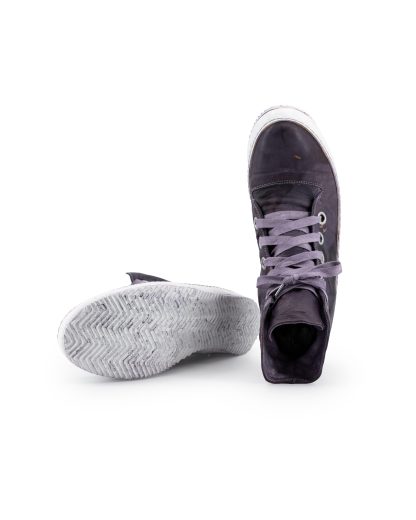 ADICIANNOVEVENTITRE A1923 AUGUSTA S2 Men Sneaker Herren Schuh dark purple kangaroo leather white rubber sole hide m 8
