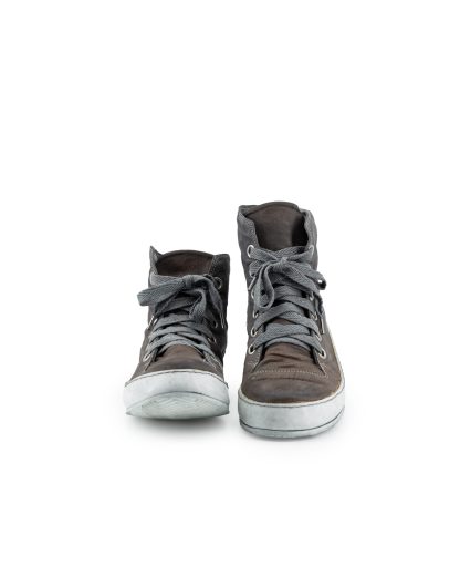 ADICIANNOVEVENTITRE A1923 AUGUSTA S2 Men Sneaker Herren Schuh grey kangaroo leather white rubber sole hide m 4