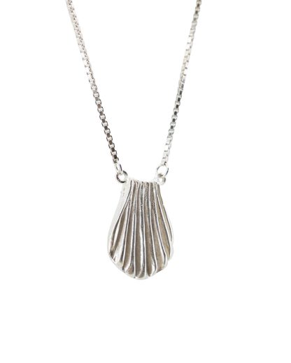MA+ Maurizio Amadei A B70S:C2 Silver Shell Bag Necklace Halskette 925 sterling silver hide m 2