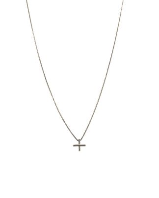 MA+ Maurizio Amadei AC60:C Cross Pendant Necklace Halskette 925 sterling silver hide m 1