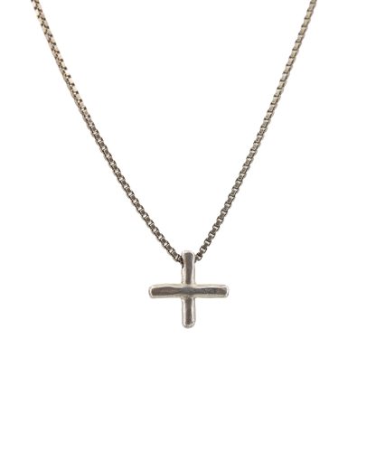 MA+ Maurizio Amadei AC60:C Cross Pendant Necklace Halskette 925 sterling silver hide m 3