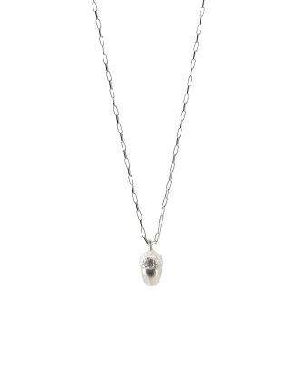 MA+ Maurizio Amadei AU51:C Med Acorn Necklace Halskette 925 sterling silver hide m 1
