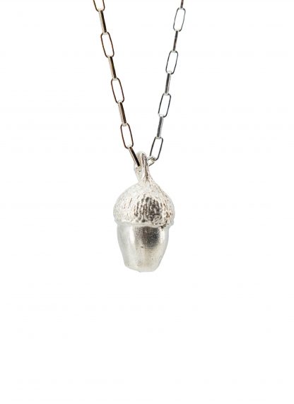 MA+ Maurizio Amadei AU51:C Med Acorn Necklace Halskette 925 sterling silver hide m 2