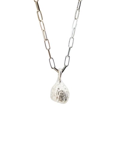 MA+ Maurizio Amadei AU6:C Mini Fig Necklace Halskette 925 sterling silver hide m 3