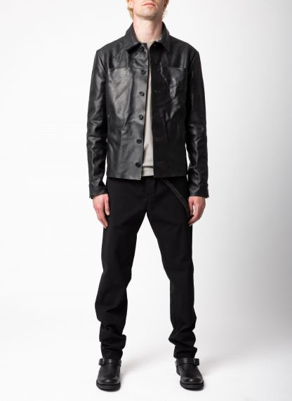 MA+ Maurizio Amadei macross J250 VA 1.0 Men Trucker Jacket Herren Jacke leder vachetta cow leather black hide m 3