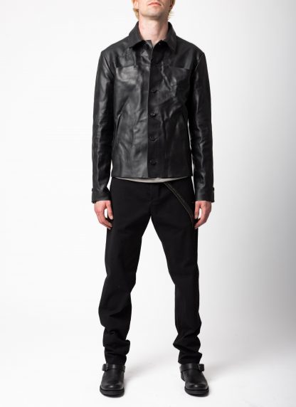 MA+ Maurizio Amadei macross J250 VA 1.0 Men Trucker Jacket Herren Jacke leder vachetta cow leather black hide m 4