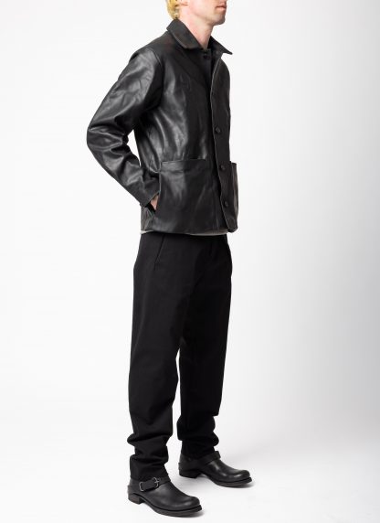 MA+ Maurizio Amadei macross J46 VA 10 Men 4 Pocket Square Jacket Herren Jacke leder vachetta cow leather black hide m 5