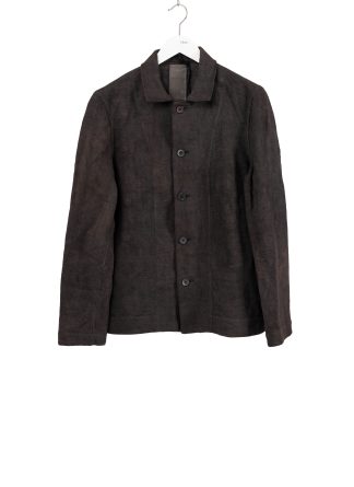 BIEK VERSTAPPEN CO10A M Men Workers Jacket herren jacke hand dyed belgian linen dark grey hide m 1