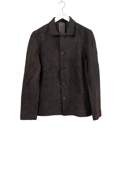 BIEK VERSTAPPEN CO10A M Men Workers Jacket herren jacke hand dyed belgian linen dark grey hide m 1