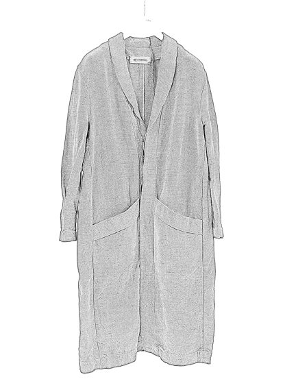 BIEK VERSTAPPEN COBL02 M Shawl Collar Coat Men Herren Mantel hand dyed belgian linen dark grey hide m 2