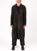 BIEK VERSTAPPEN COBL02 M Shawl Collar Coat Men Herren Mantel hand dyed belgian linen dark grey hide m 4