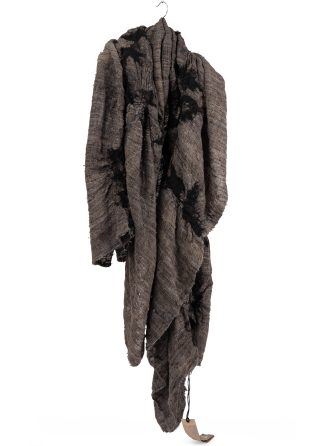 BIEK VERSTAPPEN FSS Felted Scarf hand dyed silk grey hide m 1