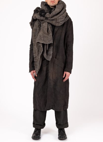 BIEK VERSTAPPEN FSS Felted Scarf hand dyed silk grey hide m 3