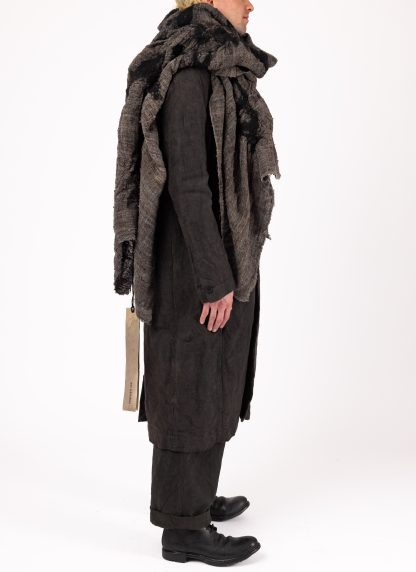 BIEK VERSTAPPEN FSS Felted Scarf hand dyed silk grey hide m 4