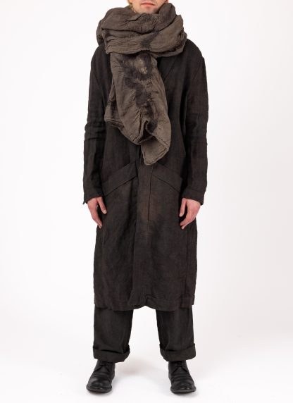 BIEK VERSTAPPEN FWS Felted Scarf hand dyed wool grey hide m 3