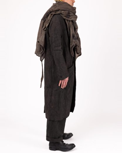 BIEK VERSTAPPEN FWS Felted Scarf hand dyed wool grey hide m 4