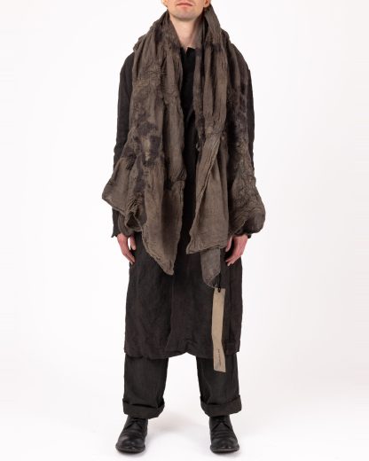BIEK VERSTAPPEN FWS Felted Scarf hand dyed wool grey hide m 5