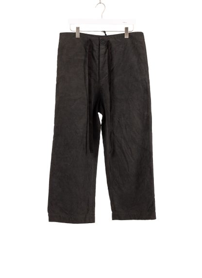 BIEK VERSTAPPEN TR15 M Men Drawstring Pants Herren Hose hand dyed cotton linen dark grey hide m 1