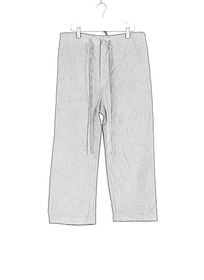 BIEK VERSTAPPEN TR15 M Men Drawstring Pants Herren Hose hand dyed cotton linen dark grey hide m 2