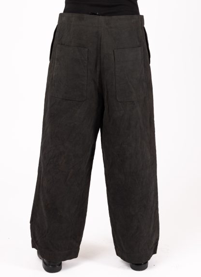 BIEK VERSTAPPEN TR15 M Men Drawstring Pants Herren Hose hand dyed cotton linen dark grey hide m 6