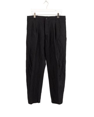 FORME D’EXPRESSION HP130 DM1B Men Baggy Casual Pants Herren Hose Trousers wool linen black hide m 1