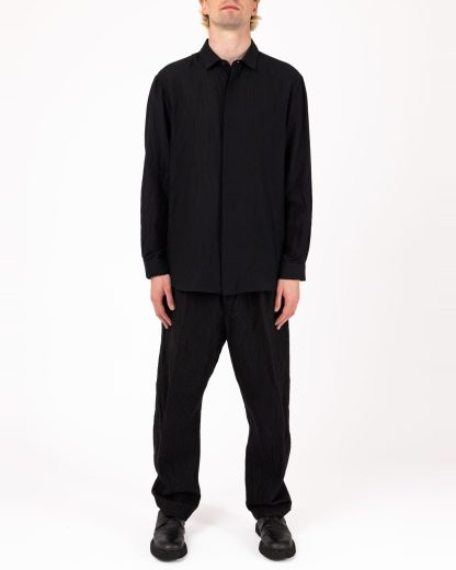 FORME D’EXPRESSION US037 BC0B Men Dapper Shirt Herren Hemd cotton black hide m 3