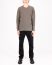 LABEL UNDER CONSTRUCTION 48YSW290 CAS1 GG Men Crew Neck Arched Shoulder Sweater Herren Pulli Pullover cashmere grey green hide m 3