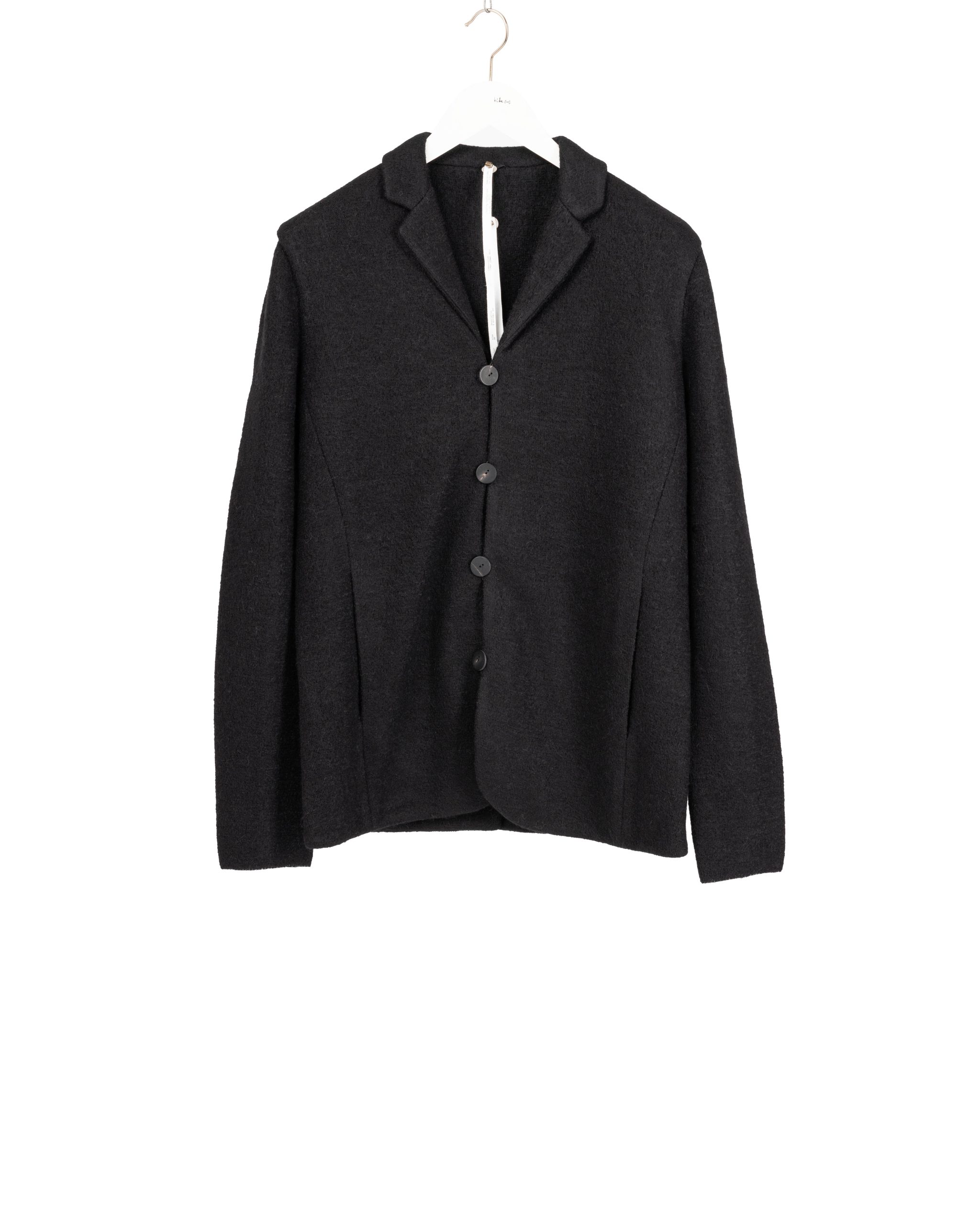 LABEL UNDER CONSTRUCTION CJC380 T39 BK BK Men 4 Button Jacket Herren Jacke baby alpaca cashmere silk black black hide m 1